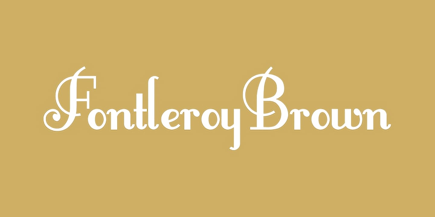 FontleroyBrown font family