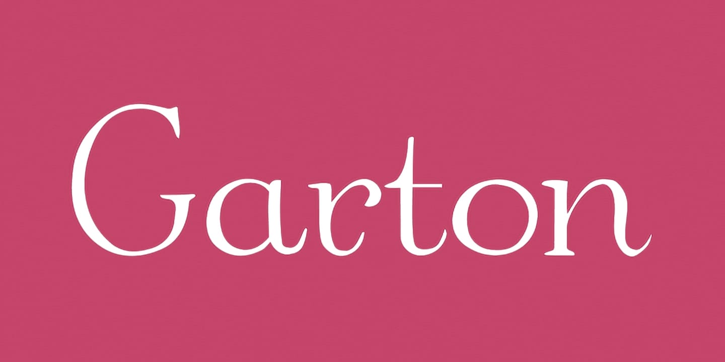 Garton font family