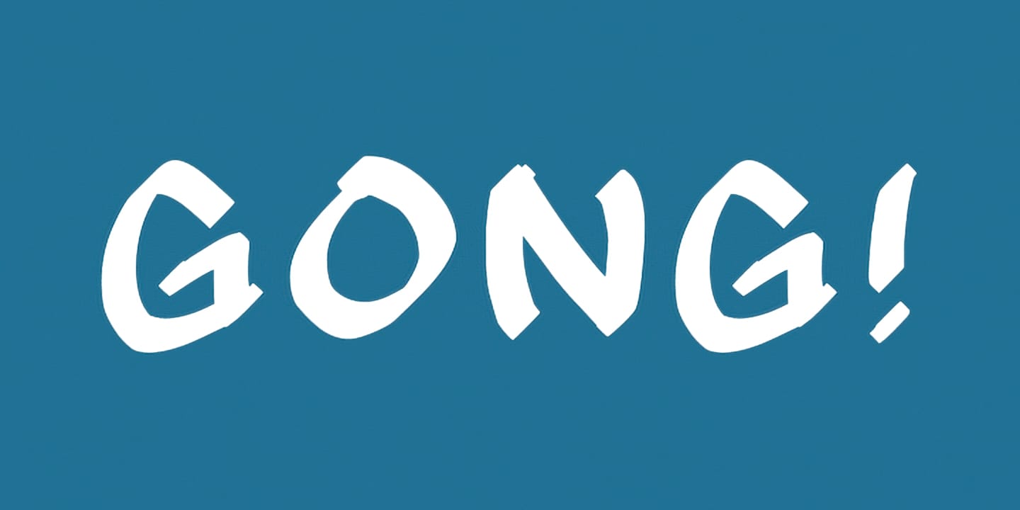 Gong! font family