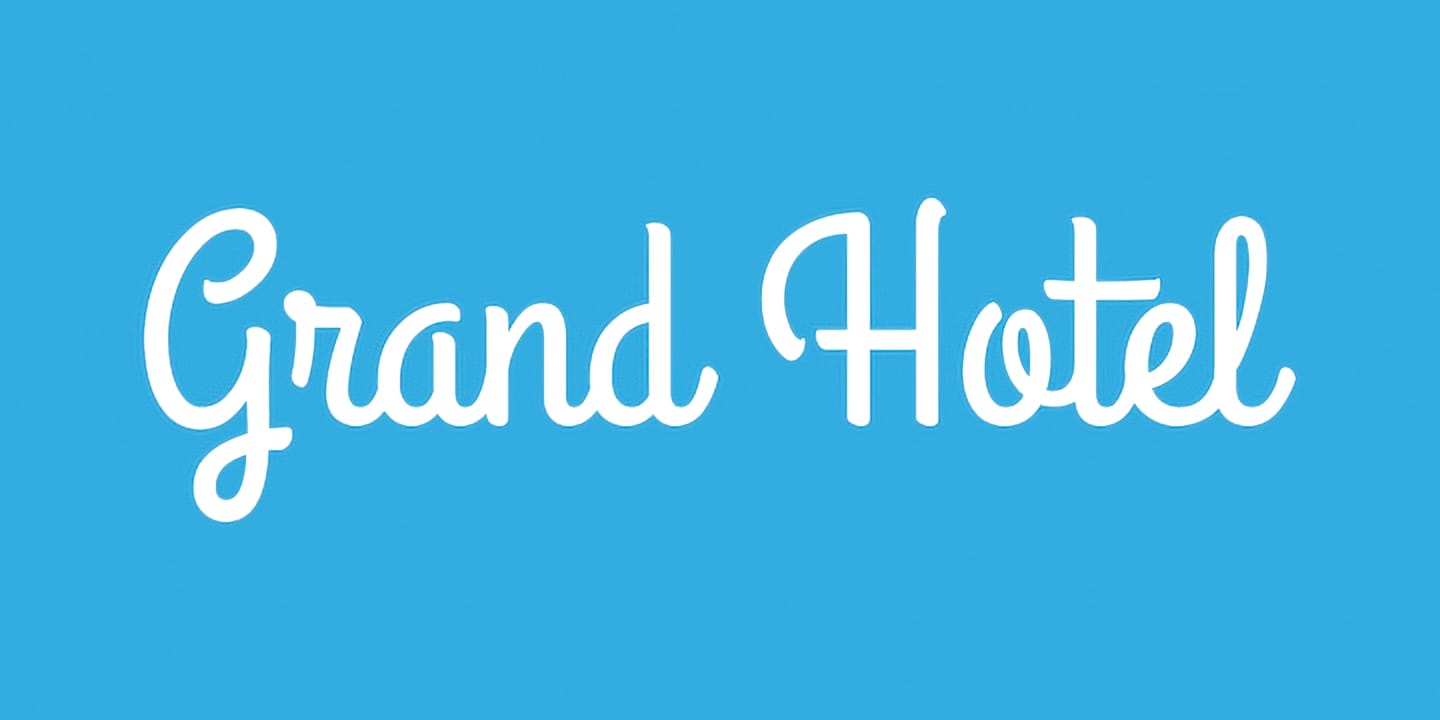 Grand Hotel font family