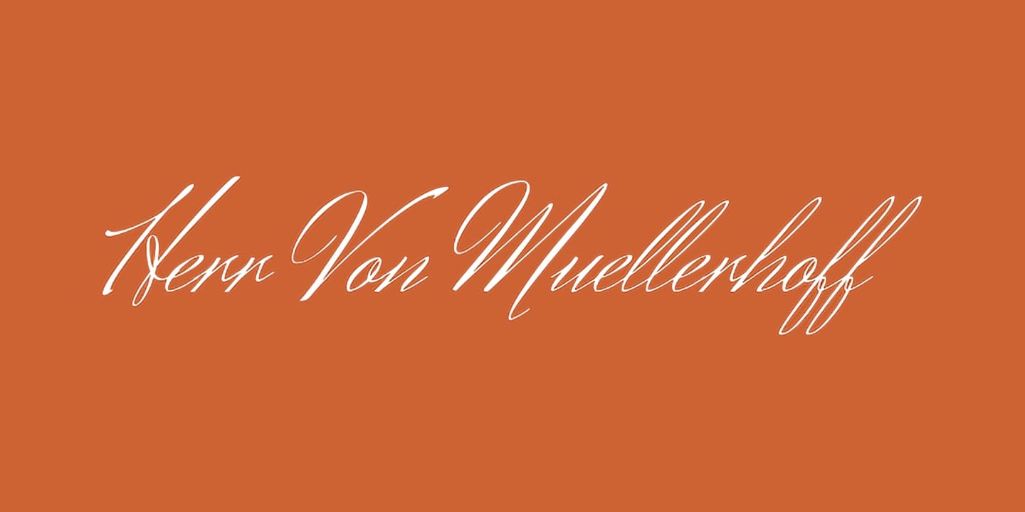 Herr Von Muellerhoff font family