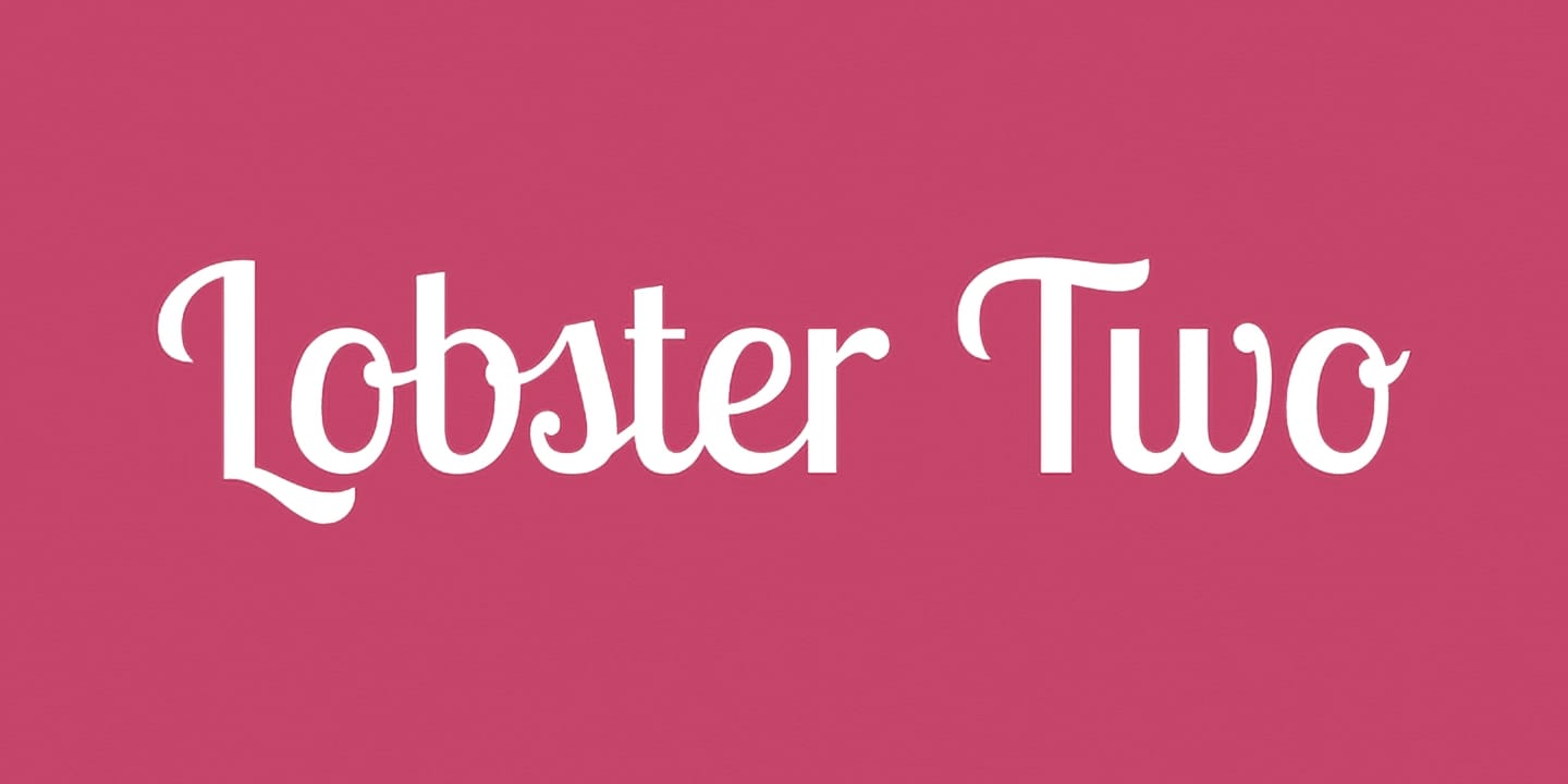 Lobster Two font family