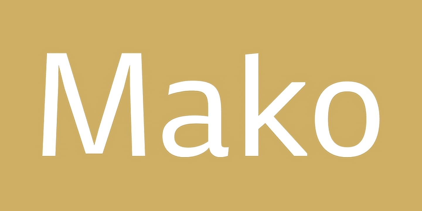 Mako font family