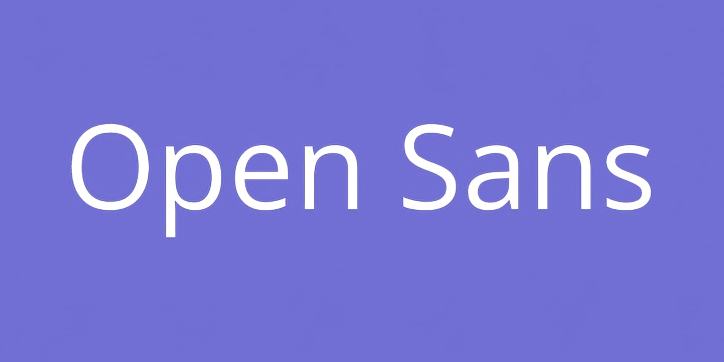 Open Sans font family