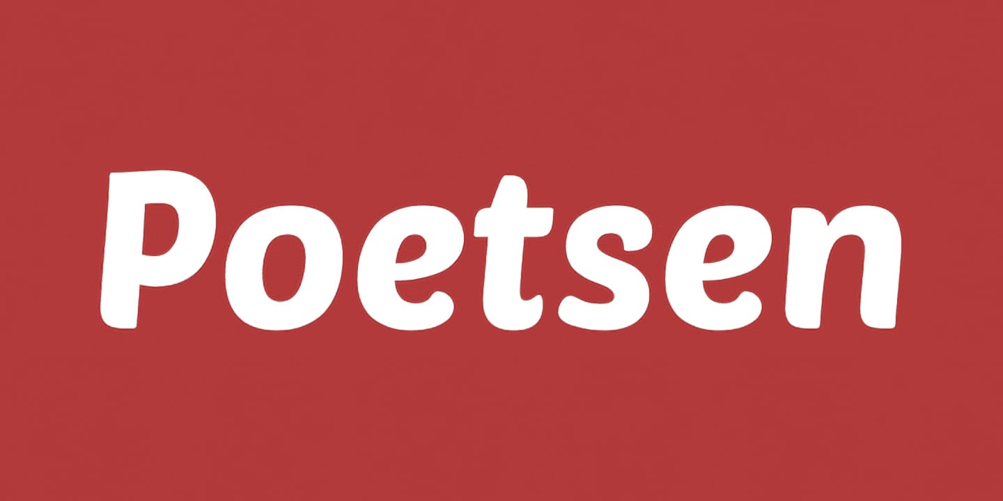 Poetsen font family