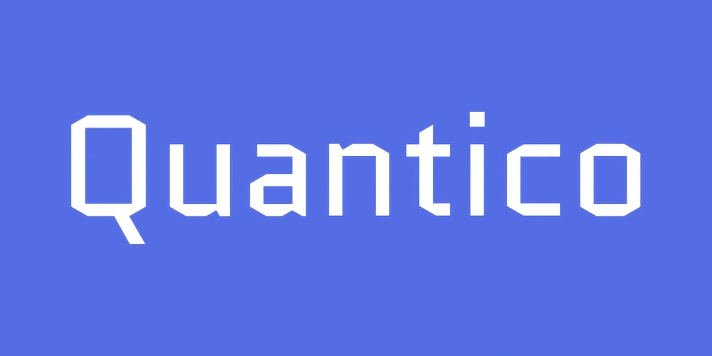 Quantico font family