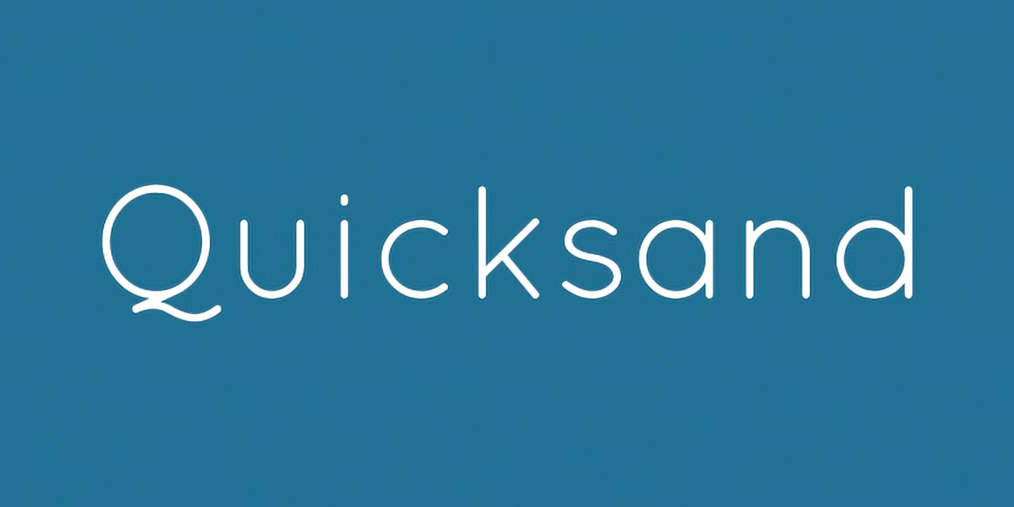 Quicksand font family