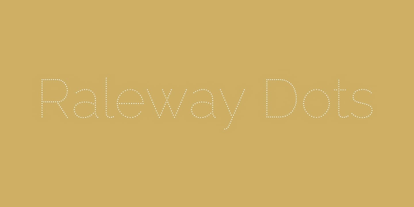 Raleway Dots  font family