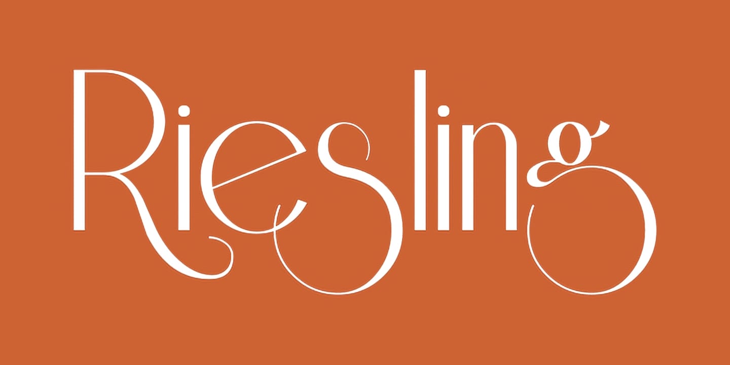 Riesling font family