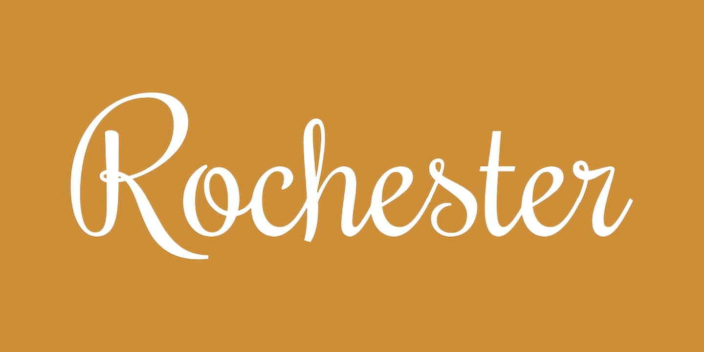 Rochester font family