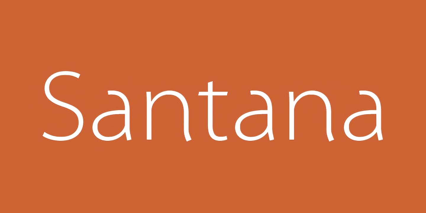 Santana font family