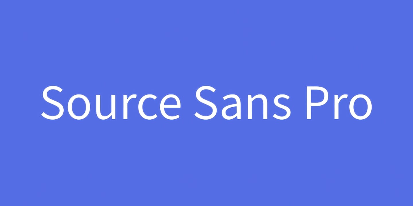 Source Sans Pro font family