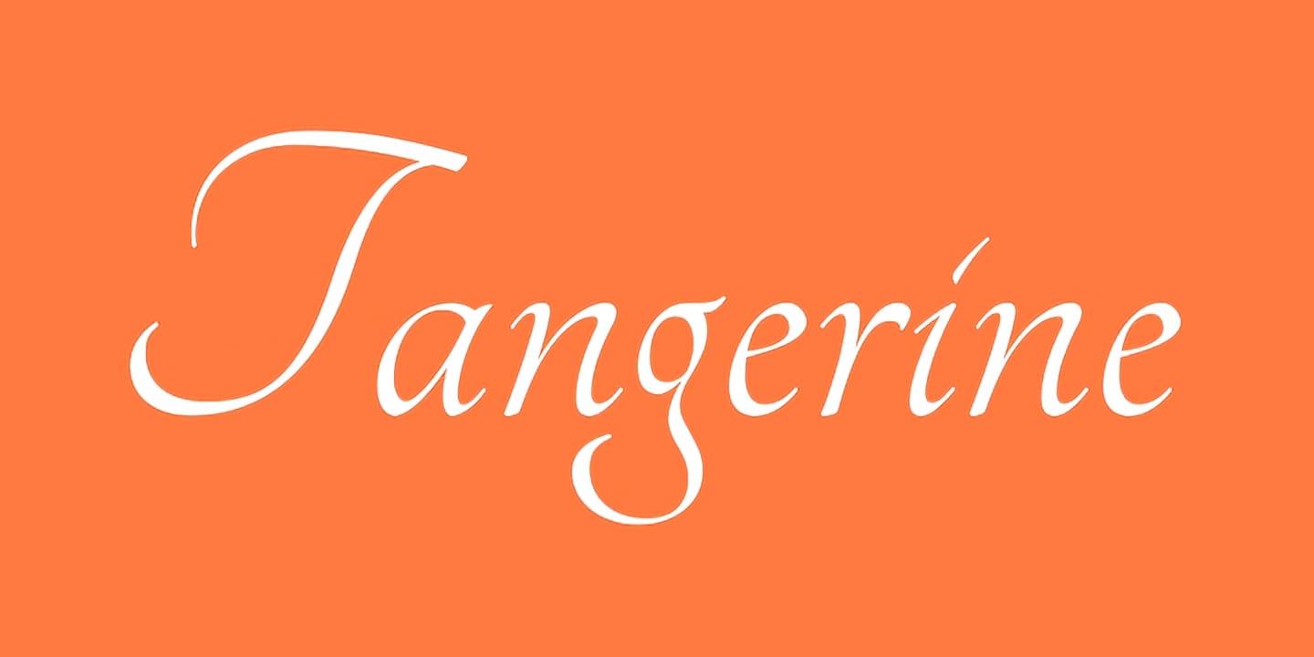 Tangerine font family