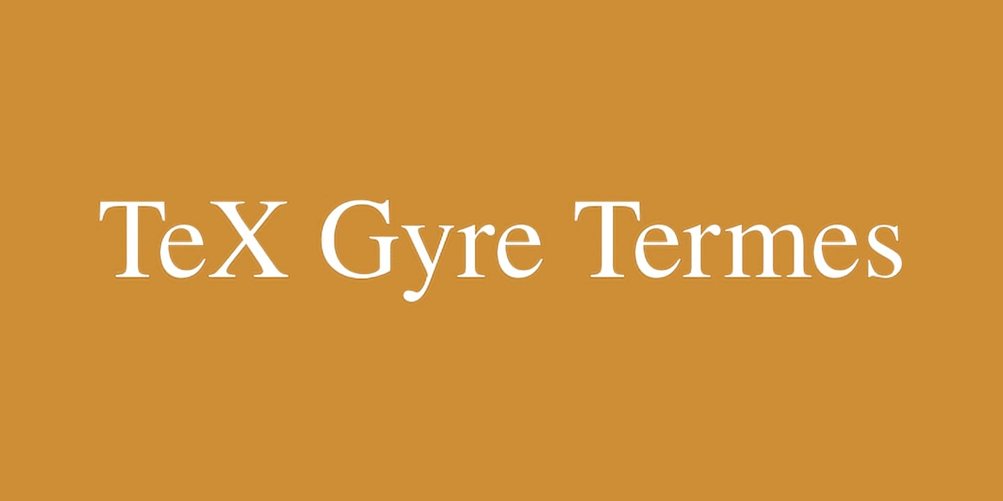 TeX Gyre Termes font family