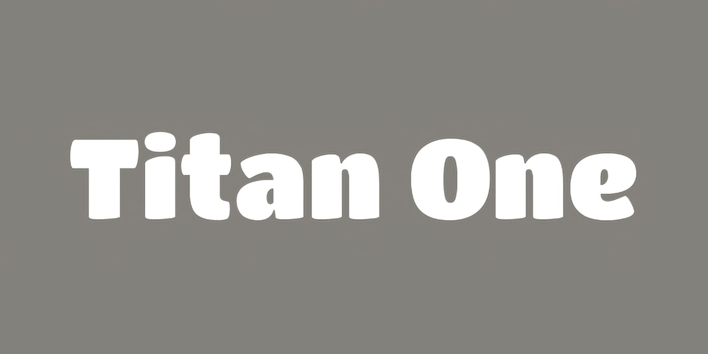 Titan One font family