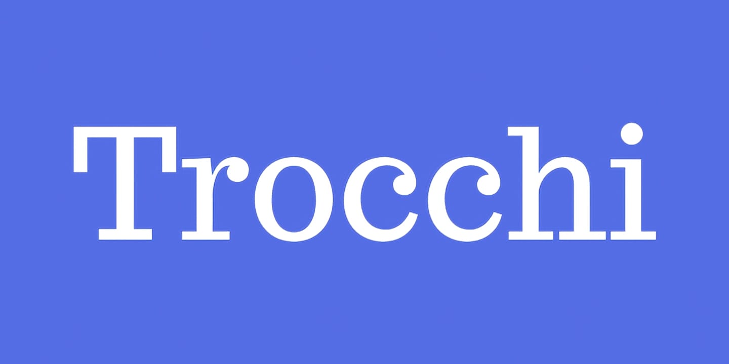 Trocchi font family