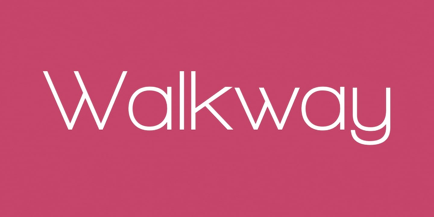 Walkway font family