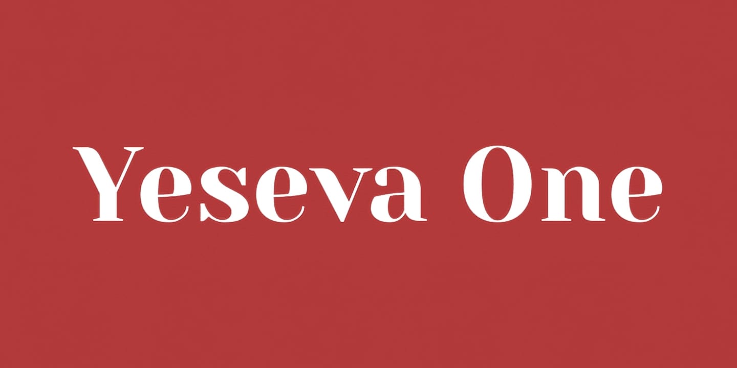 Yeseva One font family